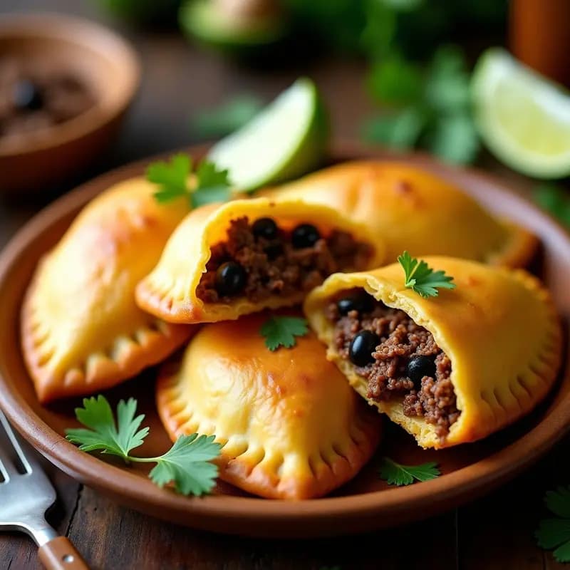 Empanadas de Yuca con Carne de Res y Aceitunas: Receta Caribeña Sin Gluten en Airfryer