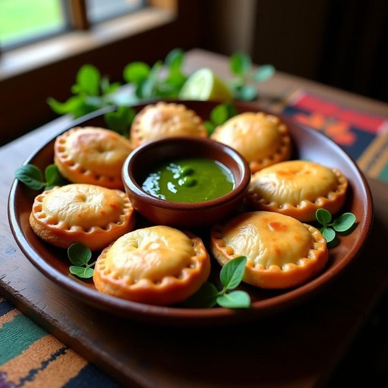 Empanadas de Yuca y Carne de Res en Salsa de Huacatay: Receta Peruana en Airfryer