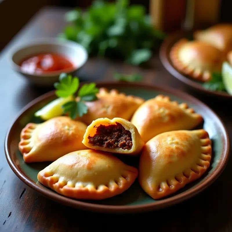 Empanadas de Yuca y Carne de Res con Sofrito Criollo: Receta Puerto Riqueña en Airfryer