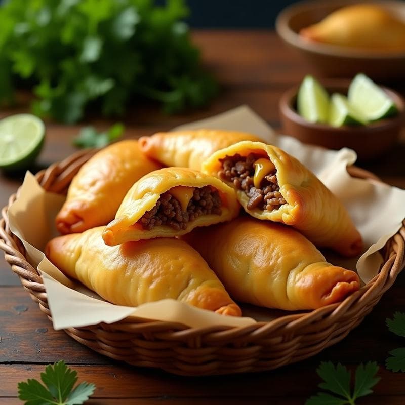 Empanadas de Yuca y Carne Seca: Receta Venezolana en Airfryer con Queso Guayanés