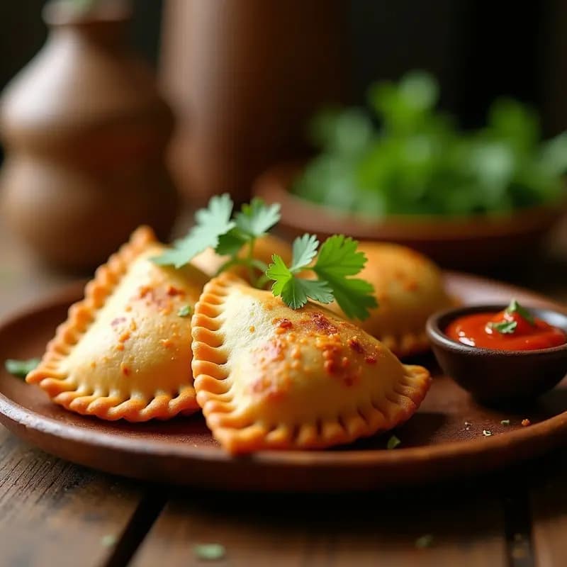 Empanadas de Yuca y Cecina Vegetal: Aperitivo Colombiano Sin Gluten en Airfryer