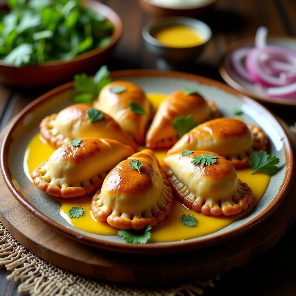 Empanadas de Yuca y Chorizo Vegano: Receta Latinoamericana en Thermomix con Salsa de Ají Amarillo