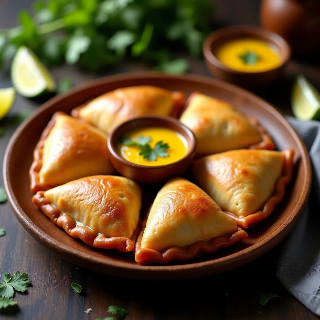 Empanadas de Yuca Rellena de Congo con Salsa de Ají: Receta Colombiana Sin Gluten