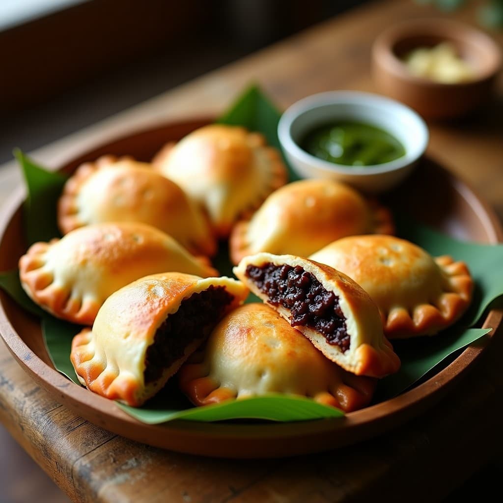Empanadas de Masa de Yuca con Relleno de Congrí: Receta Cubana Sin Gluten en Airfryer