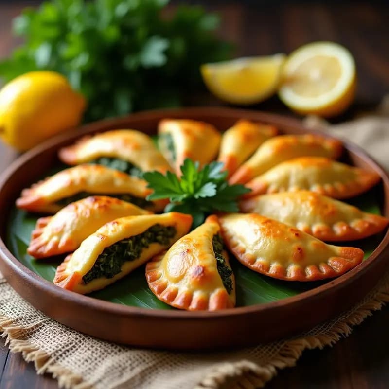 Empanadas de Yuca y Espinacas: Receta Peruana Sin Harina con Relleno de Queso de Almendras