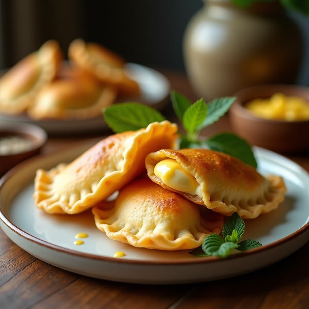 Empanadas de Yuca Rellena de Pulpa de Guayaba y Queso Cremoso: Postre Colombiano Sin Horno