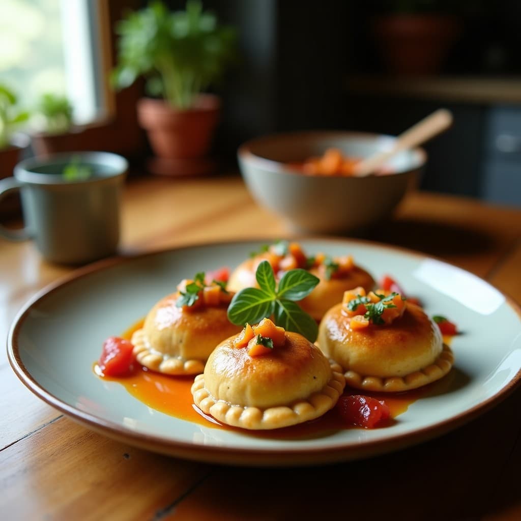 Empanadas de Yuca y Hongos Ostra con Ají Charapita: Receta Amazónica en Olla Lenta