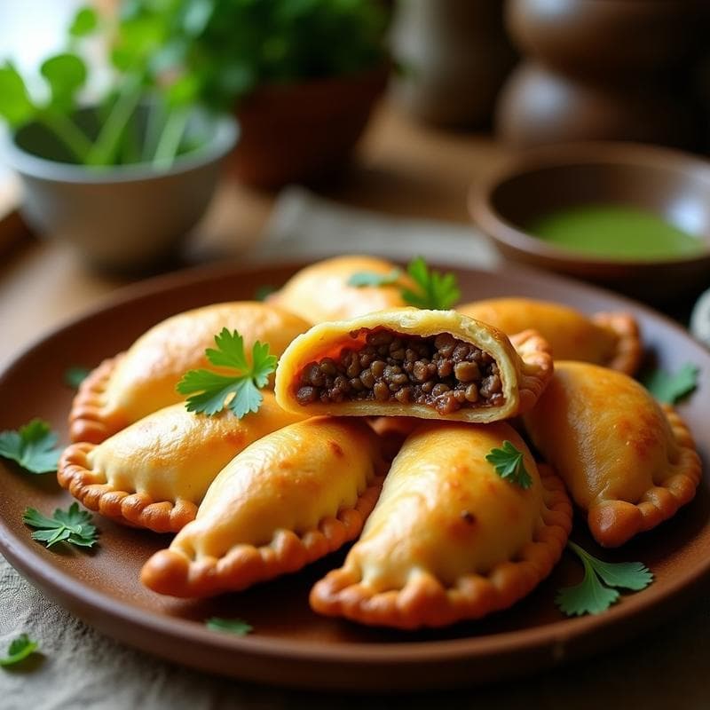 Empanadas de Yuca y Carnita de Hongos Shimeji: Receta Vegana Cubana en Airfryer