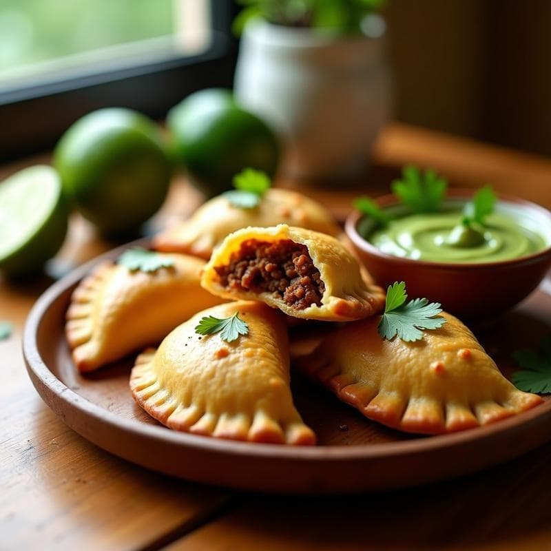 Empanadas de Yuca Rellenas de Jackfruit en Adobo: Receta Vegana Caribeña en Airfryer