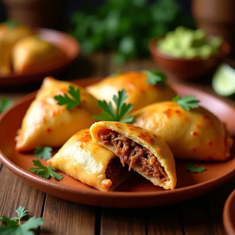 Empanadas de Yuca Rellenas de Carnitas de Jackfruit: Receta Latinoamericana Vegana y Crujiente