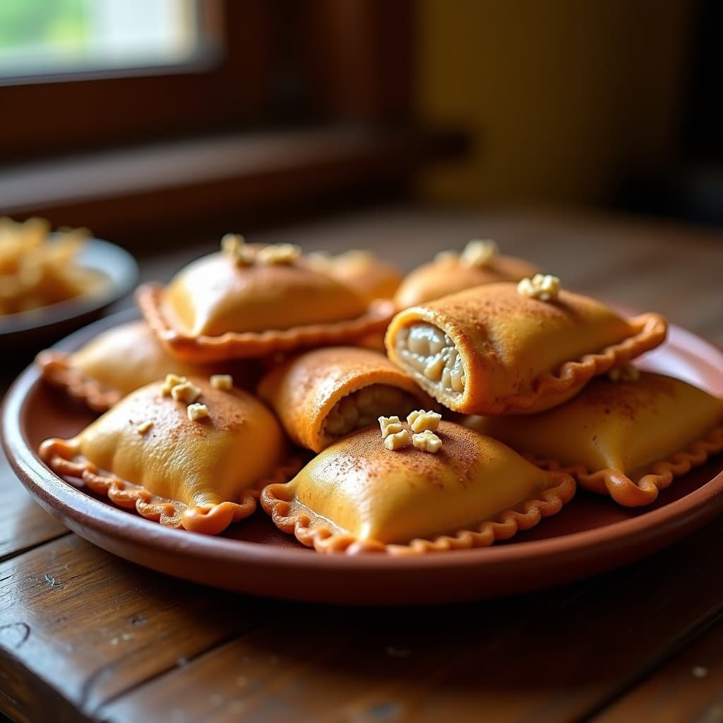 Empanadas de Yuca Morada Rellenas de Chongos Zamoranos: Postre Mexicano Sin Horno en Airfryer