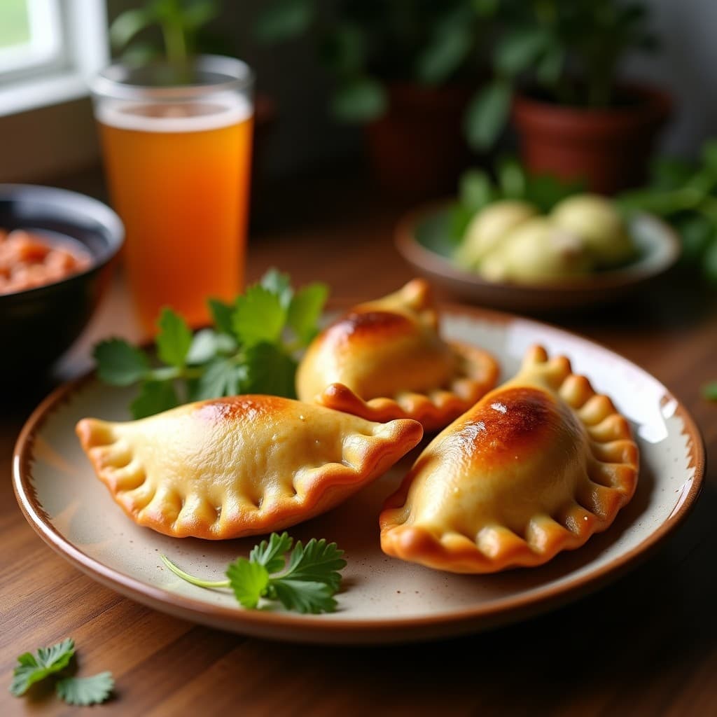 Empanadas de Yuca Rellenas de Pabello al Ají: Receta Venezolana en Airfryer y Keto
