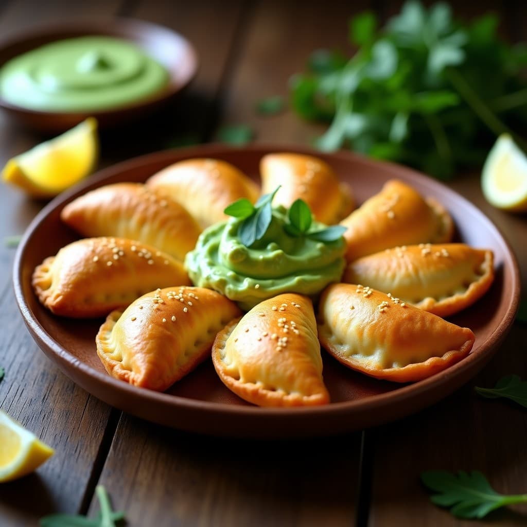 Empanadas de Yuca Rellenas de Pescado Ahumado y Crema de Arugula: Receta Argentina en Airfryer