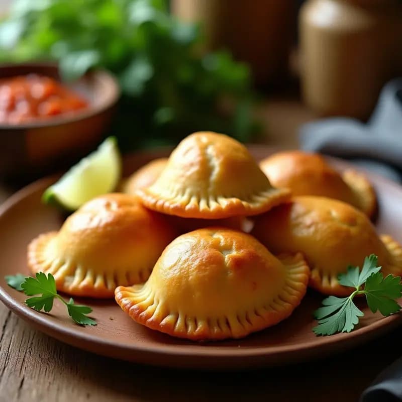 Empanadas de Yuca Rellena de Picadillo de Seitan: Receta Cubana Vegana en Airfryer