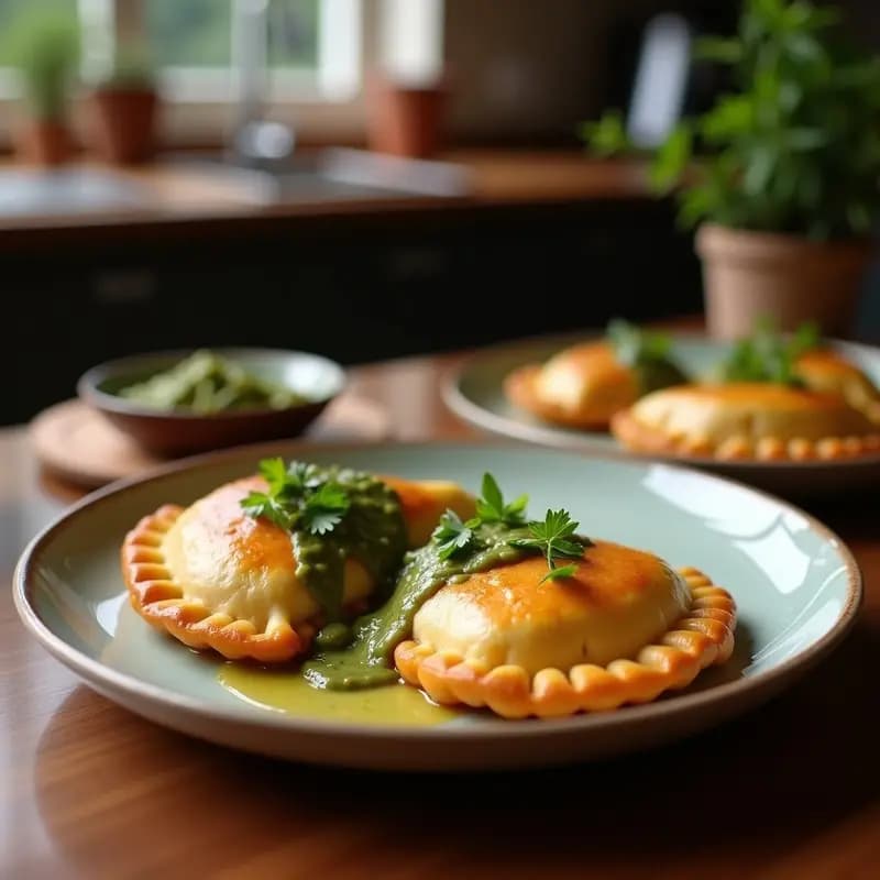 Empanadas de Yuca y Pollo al Chimichurri: Receta Latinoamericana Sin Gluten en Thermomix
