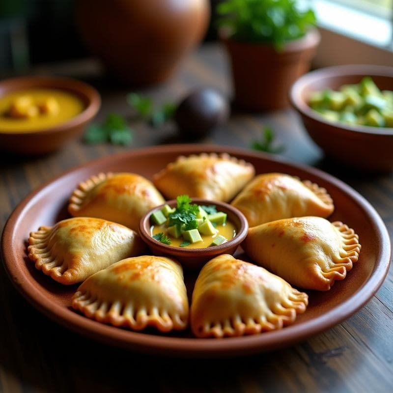 Empanadas de Yuca y Pollo Estilo Colombiano: Receta Sin Gluten en Olla Express