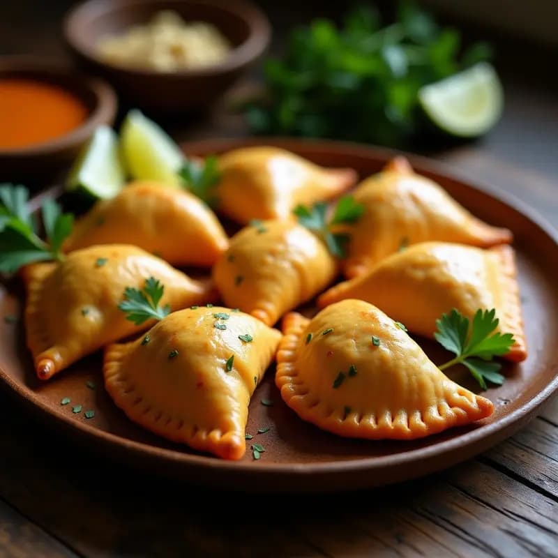 Empanadas de Yuca y Pollo al Curry: Receta Brasileña Sin Gluten y Alta en Proteína