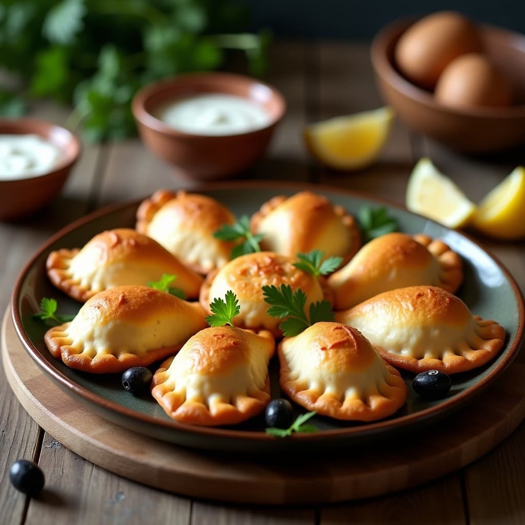 Empanadas de Masa de Yuca con Relleno de Pulpo y Aceitunas Taggiasche: Receta Española-Galleta en Airfryer