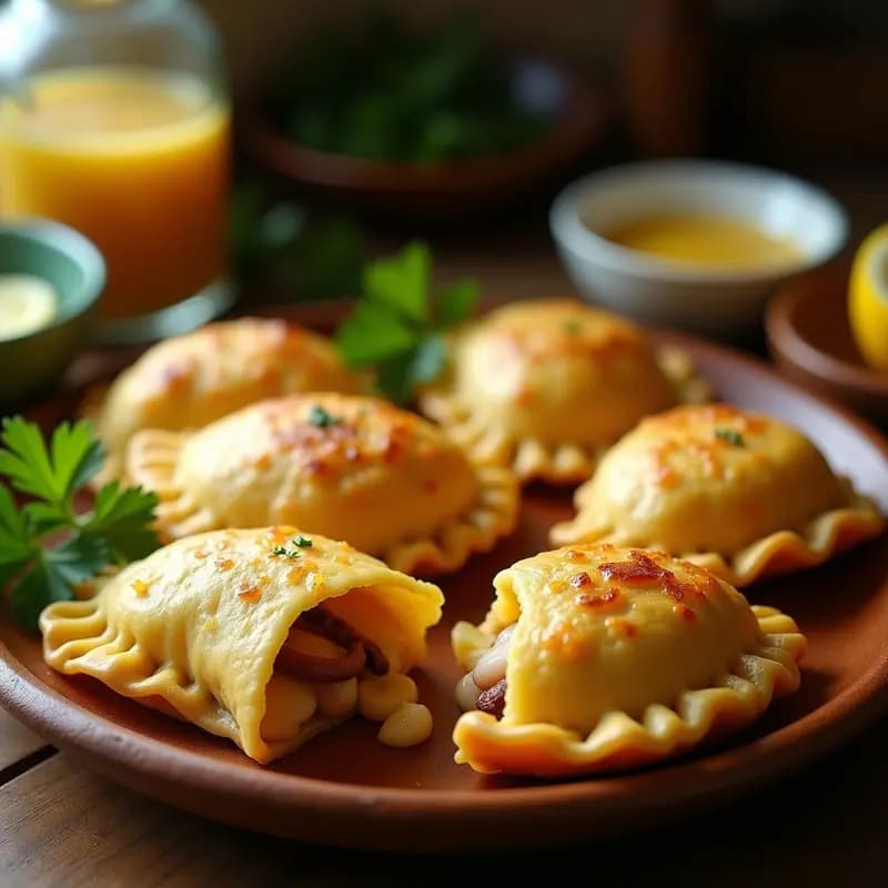Empanadas de Yuca Rellena de Pulpo al Ají Limón: Receta Peruana en Airfryer
