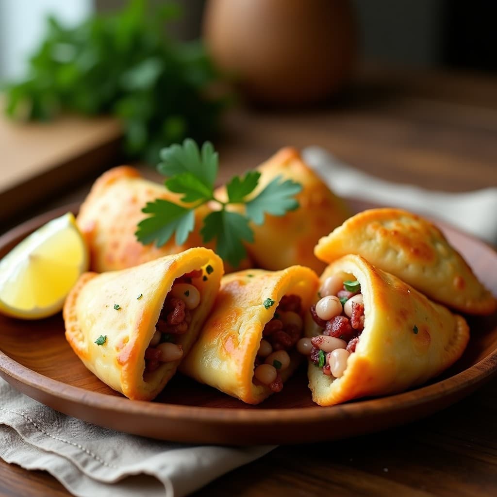 Empanadas de Masa de Yuca Rellenas de Pulpo al Ajillo: Receta Colombiana Gourmet en Airfryer
