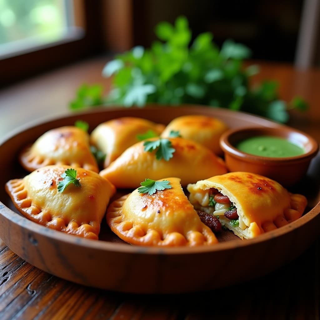 Empanadas de Yuca Rellena de Pulpo al Ajillo: Receta Costarricense en Airfryer Crujiente