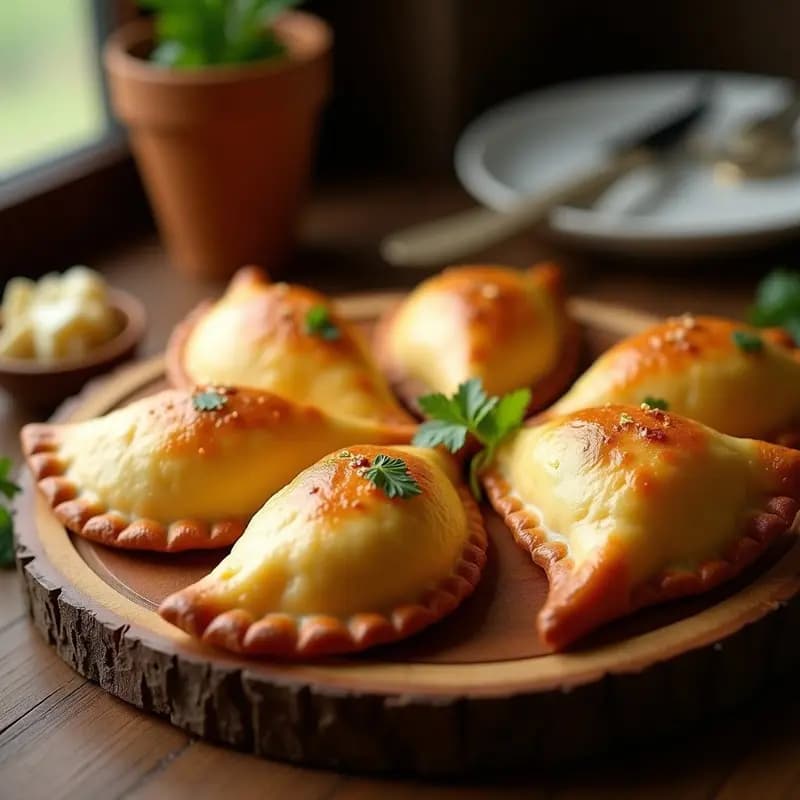 Empanadas de Yuca y Queso Fresco: Aperitivo Colombiano Crujiente en Horno