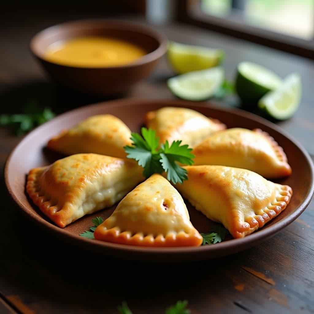 Empanadas de Yuca y Queso de Hebra con Relleno de Pollo Desmenuzado: Receta en Thermomix
