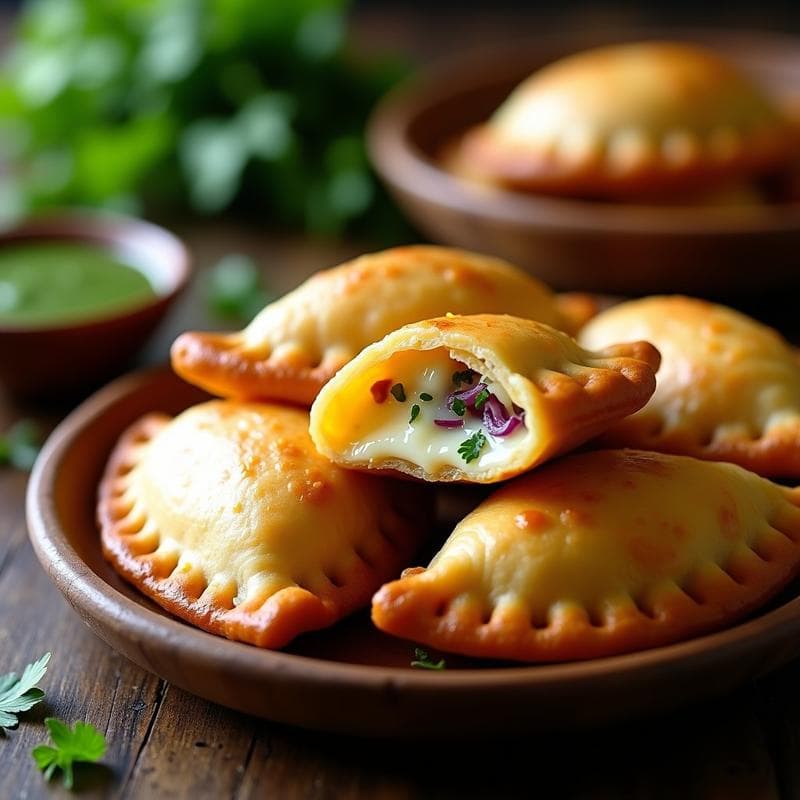 Empanadas de Yuca y Queso Palmito: Receta Brasileña Crujiente en Airfryer