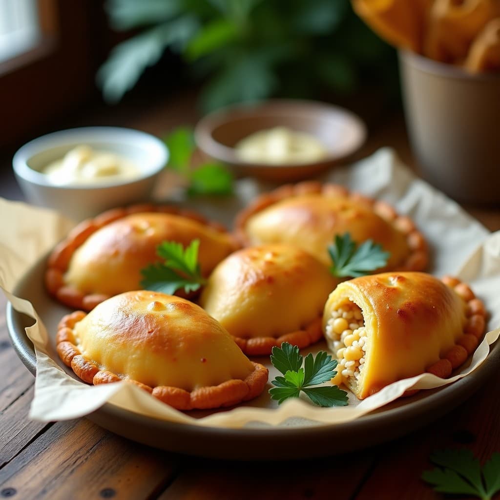 Empanadas de Yuca y Queso de Soja: Receta Sin Gluten y Alta en Proteína al Horno