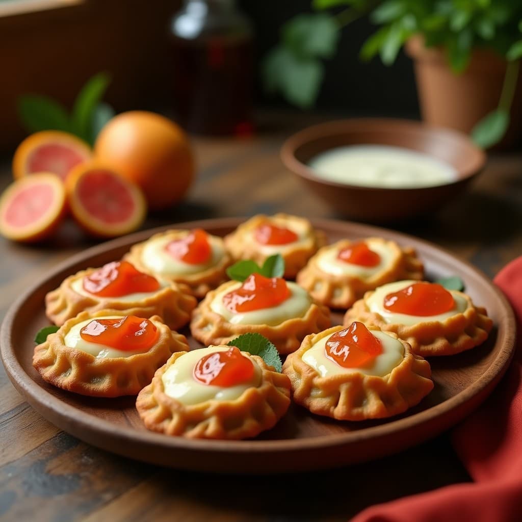 Empanadas de Yuca y Queso de Vaca con Mermelada de Guayaba: Desayuno Colombiano Tradicional en Airfryer