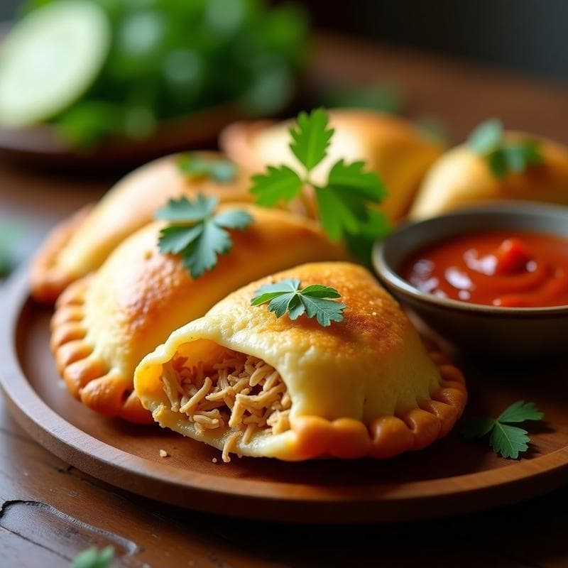 Empanadas de Yuca Rellena de Pollo Desmenuzado: Receta Colombiana en Airfryer
