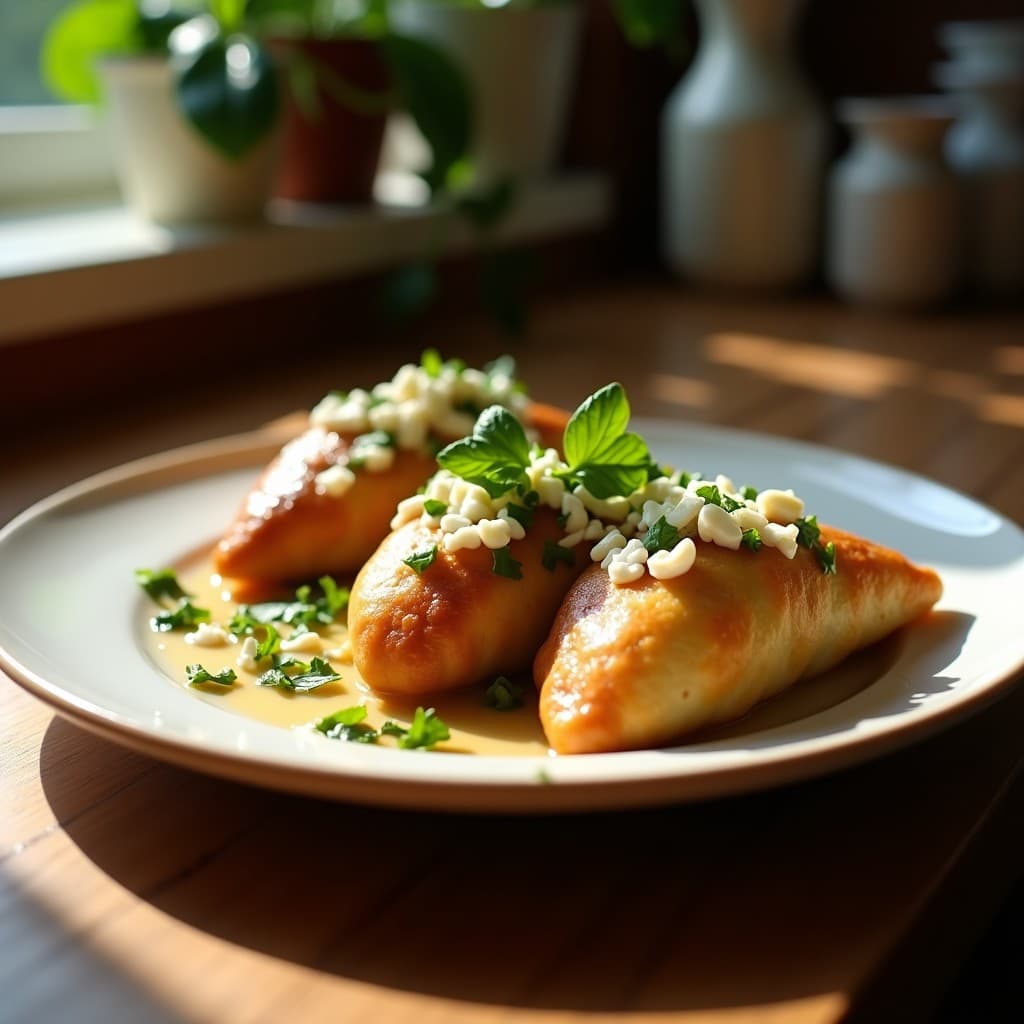Empanadas de Yuca Rellena de Hongos Shiitake y Queso de Cabra: Receta Sin Gluten y Crujiente