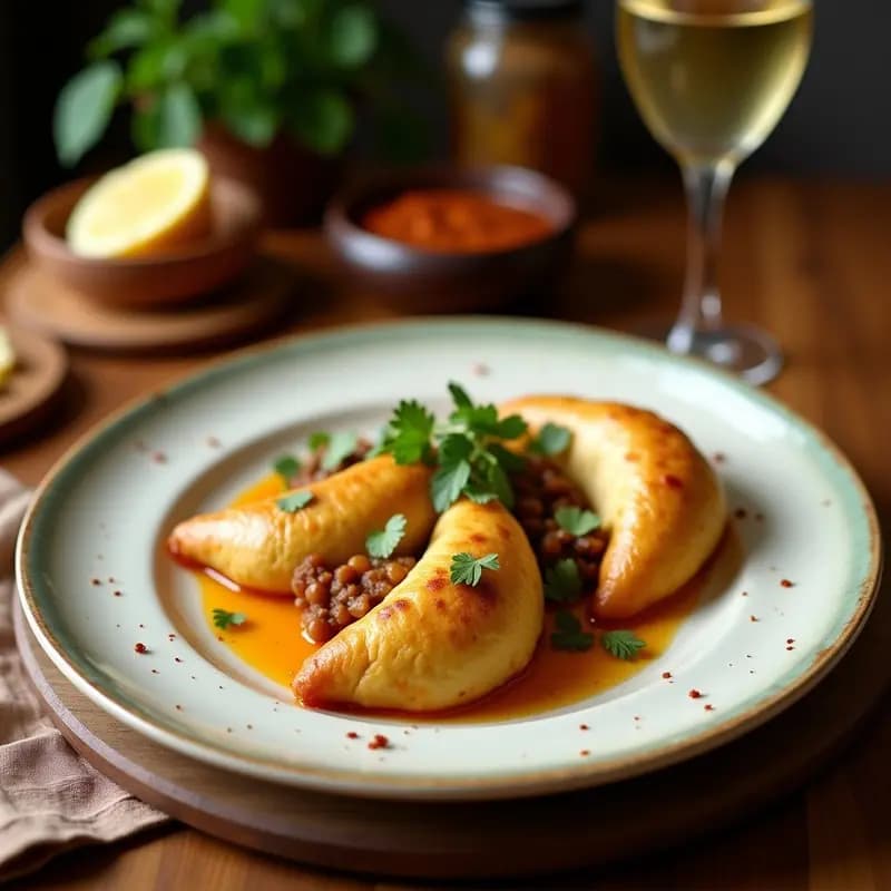 Empanadas de Masa de Yucca y Carne de Res con Ají Amarillo: Receta Ecuatoriana en Olla Rápida