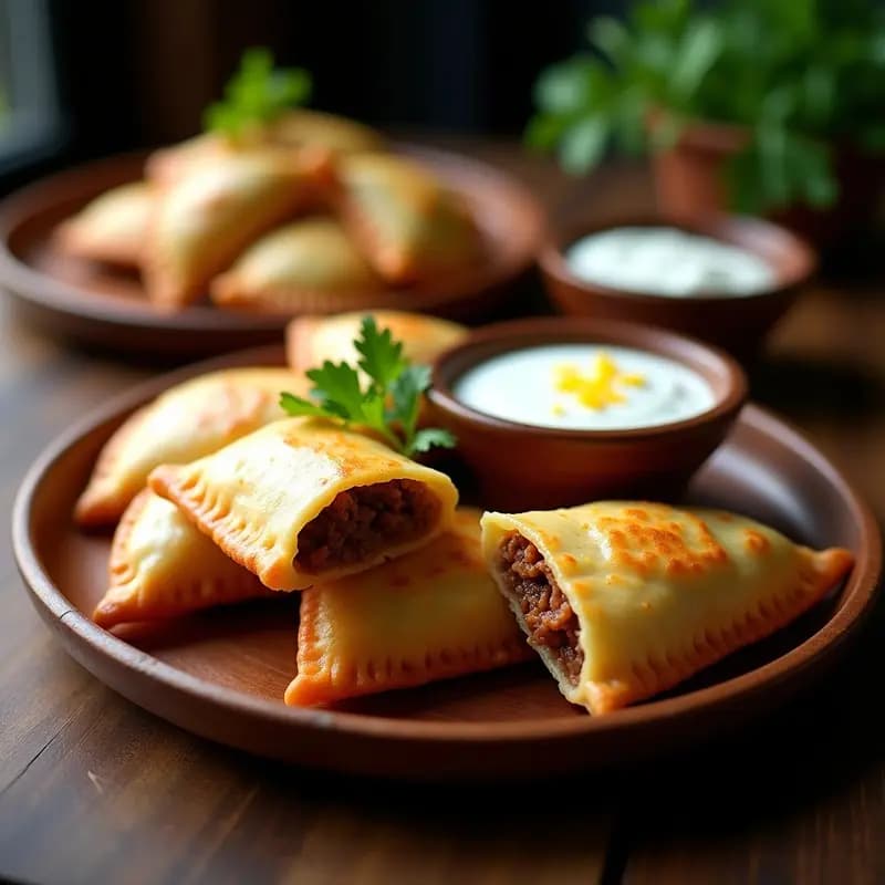 Empanadas de Masa de Yucca y Carne de Cerdo Adobada: Receta Philippina en Airfryer