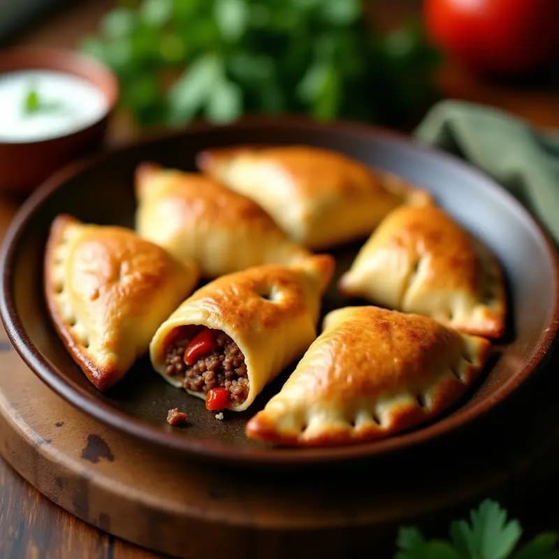 Empanadas de Yucca y carne de Res: Receta Nigeriana Picante en Horno