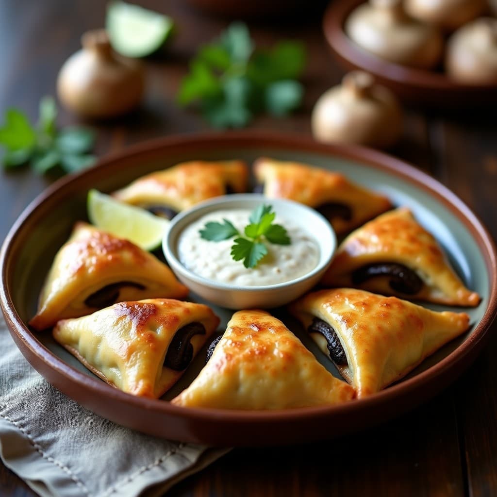 Empanadas de Masa de Yucca Rellena de Champiñones Portobello: Receta Colombiana Vegana