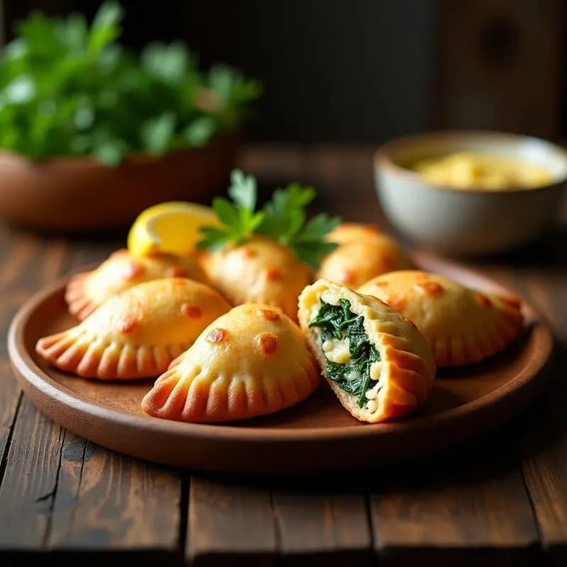 Empanadas Gallegas de Zamburiñas y Espinacas: Receta Española en Airfryer sin Rebozado