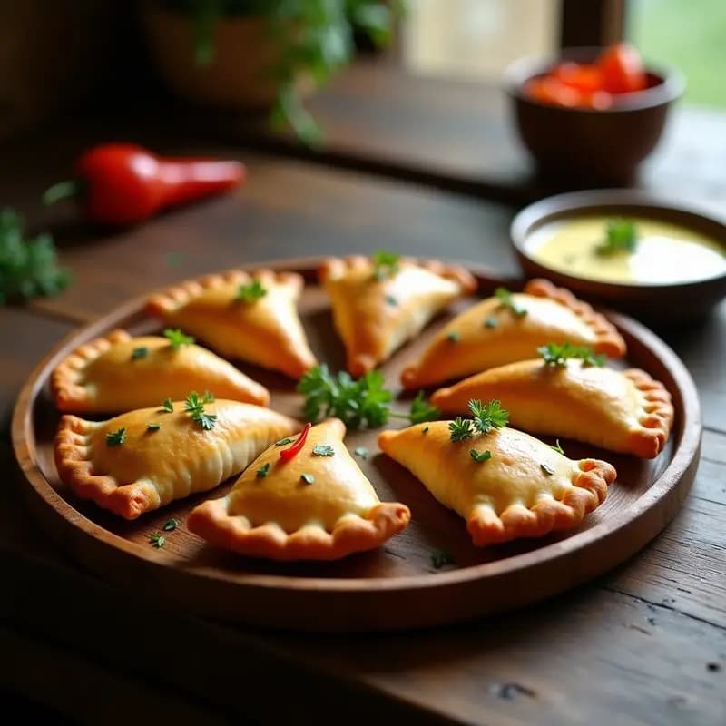 Empanadas Gallegas de Zamburiñas y Pimentón: Aperitivo Español en Airfryer