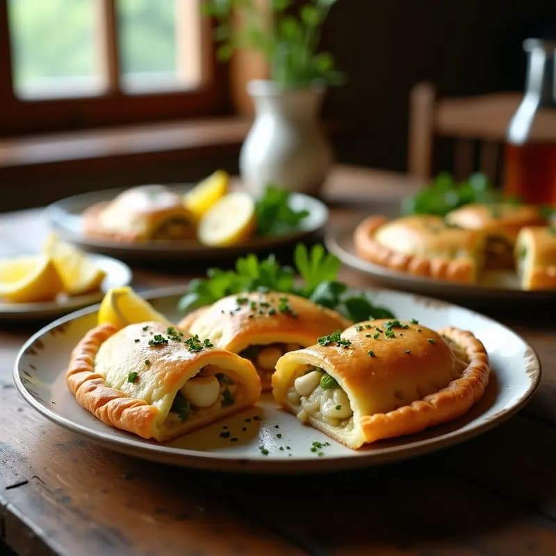 Empanadas Gallegas de Zamburiñas y Pimiento del Padrón: Receta Española Gourmet