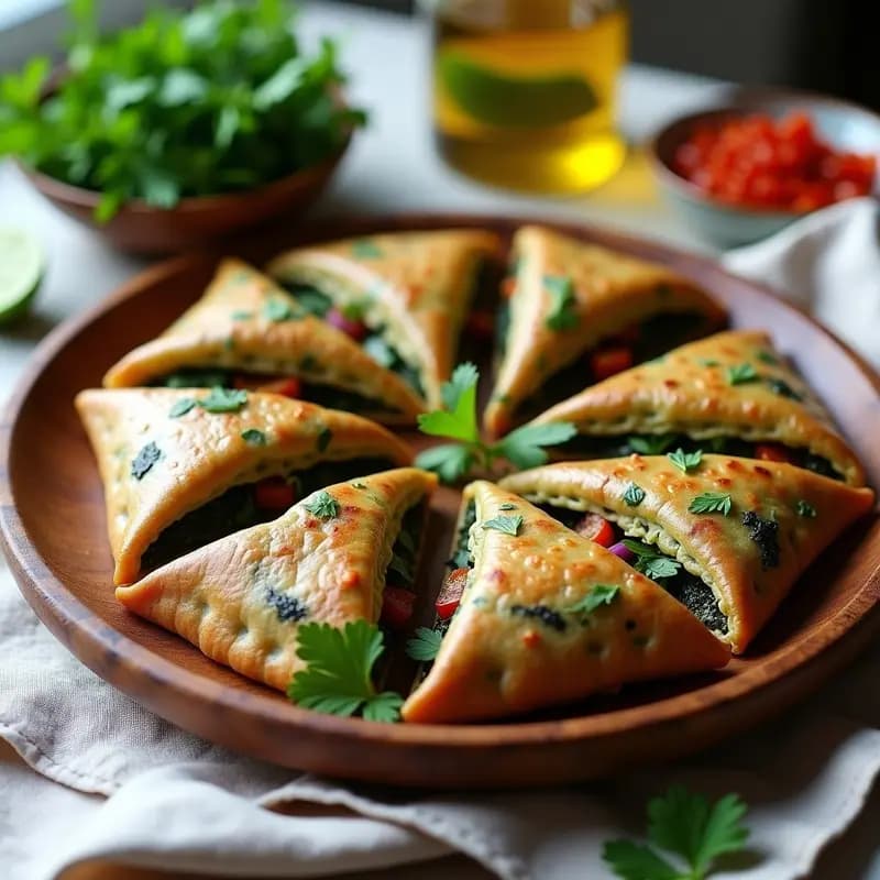 Empanadillas de Masa de Algas y Ceviche de Palmito: Receta Costarricense Sin Gluten en Airfryer