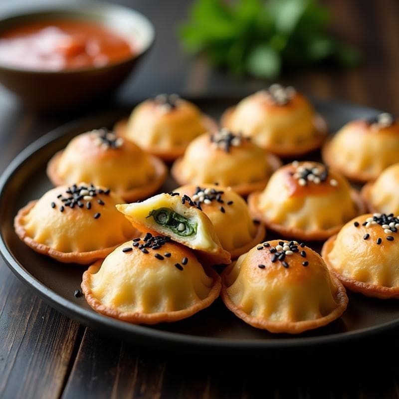 Empanadillas de Algas Wakame y Queso de Anacardo: Receta Japonesa en Airfryer Sin Harina