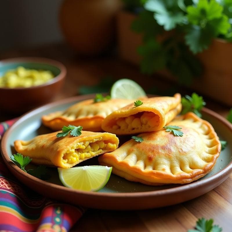Empanadillas de Masa de Alma de Lulo y Queso Vegano: Receta Colombiana en Airfryer