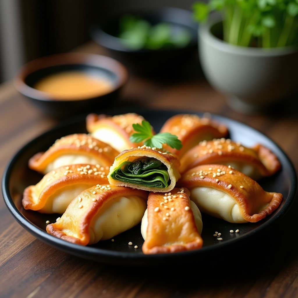 Empanadillas de Masa de Almendra con Relleno de Bok Choy y Jengibre: Receta China Sin Gluten