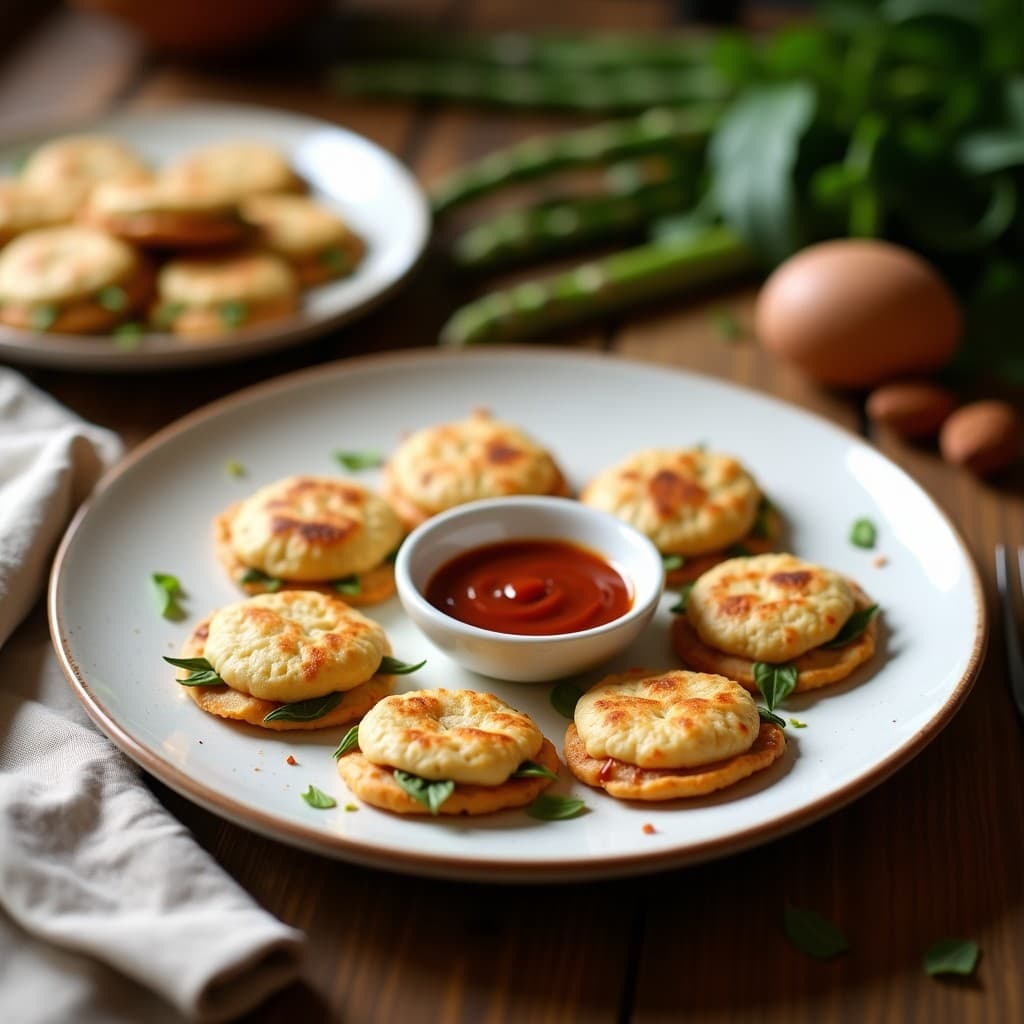 Empanadillas de Harina de Almendra y Espárragos con Salsa Romesco: Receta Española Keto