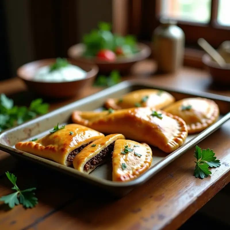 Empanadillas de Carne de Avestruz y Champiñones con Masa de Almendra: Receta Española Keto