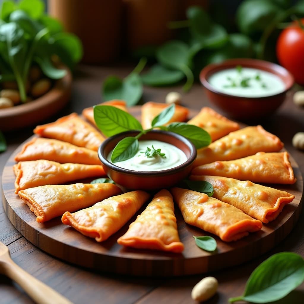 Empanadillas de Masa de Batata y Espinacas con Queso de Cacahuete: Receta Africana Sin Gluten