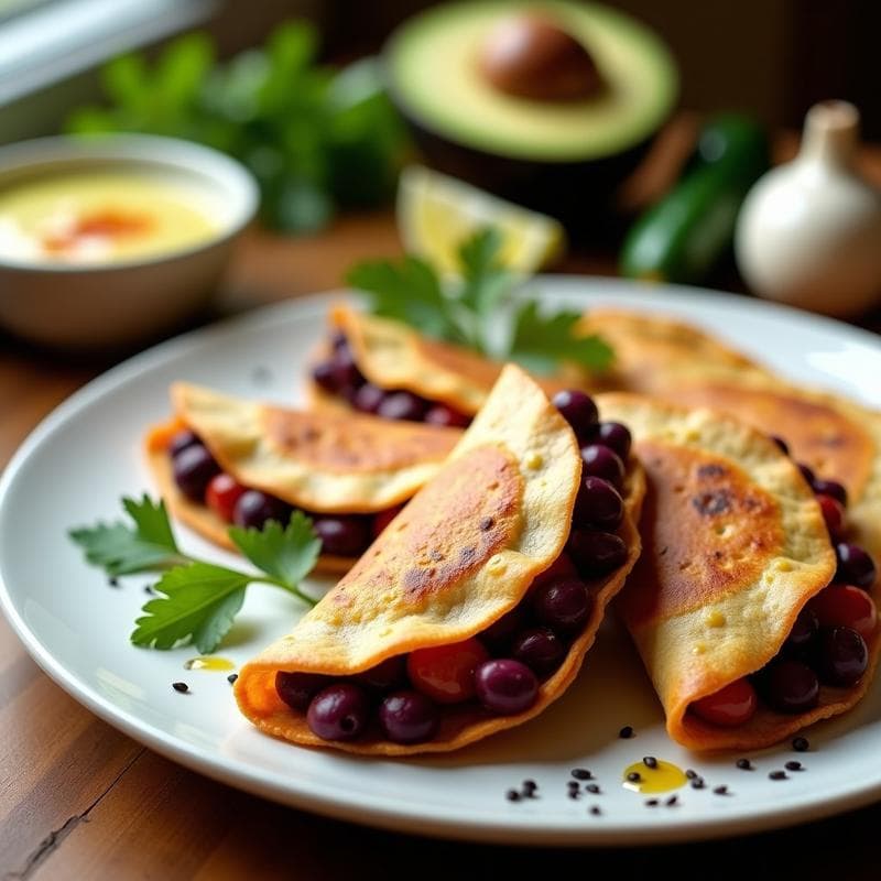 Empanadillas de Batata Morada y Black Bean: Receta Vegana Sin Gluten en Thermomix