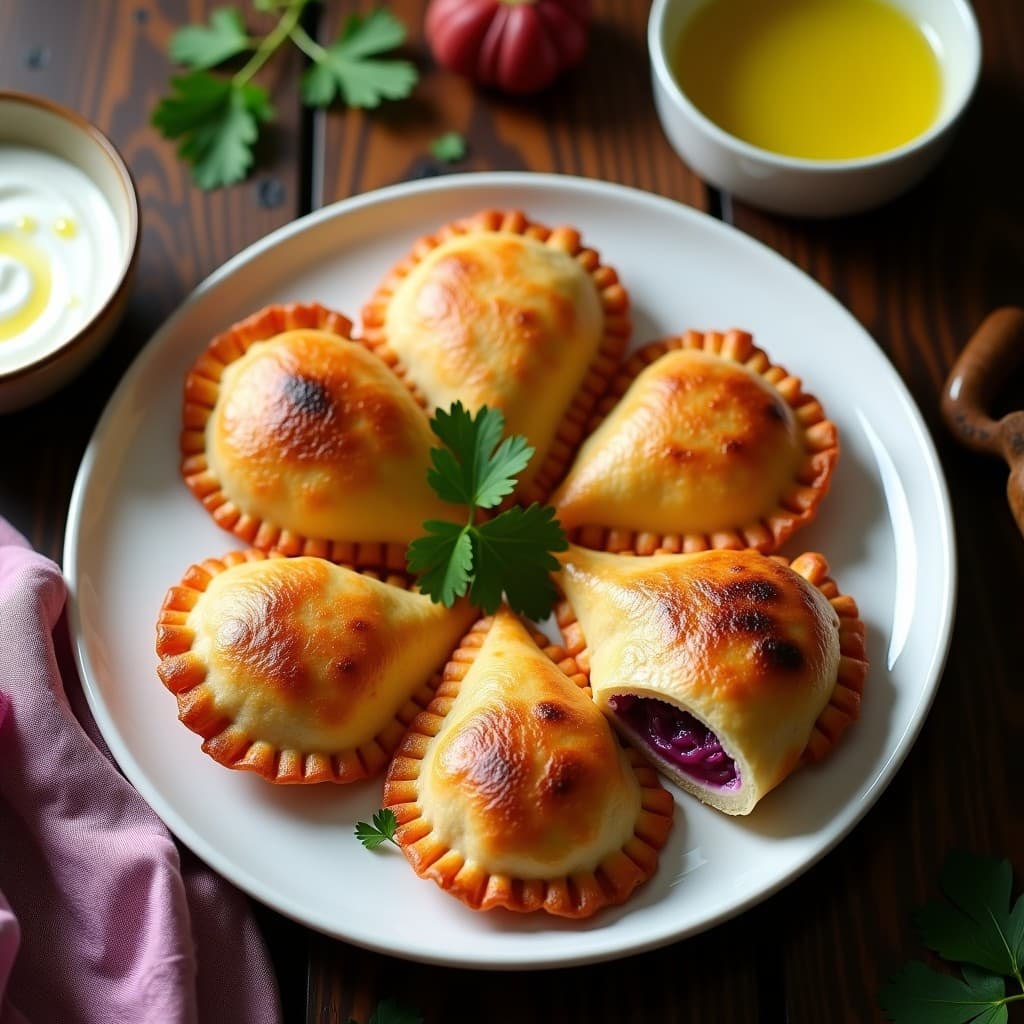 Empanadillas de Batata Morada y Chongos Zamoranos con Masa de Harina de Trigo Sarraceno: Receta Peruana Sin Gluten