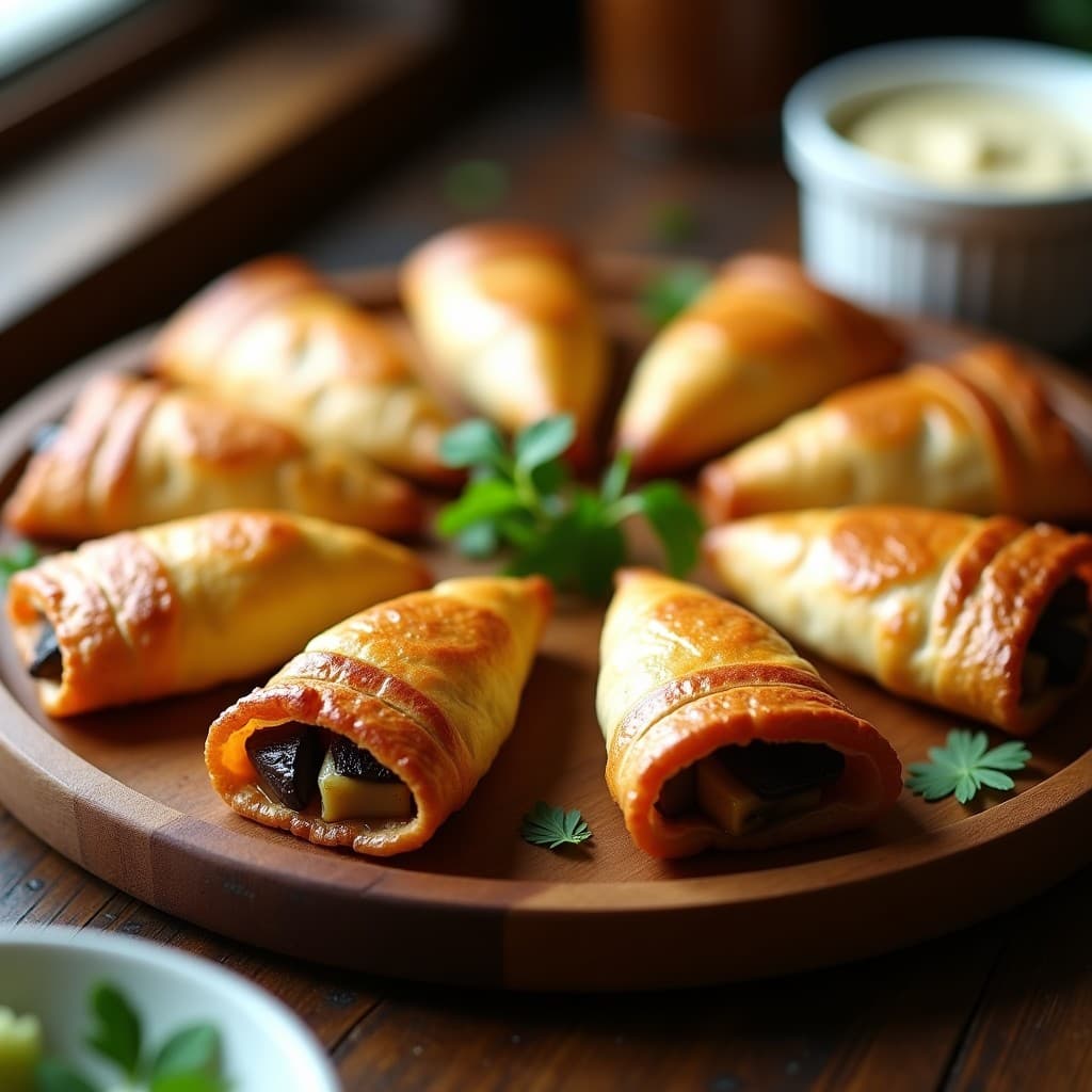 Empanadillas de Berenjena y Hongos Portobello con Masa de Almendra: Receta Vegana y Sin Harina