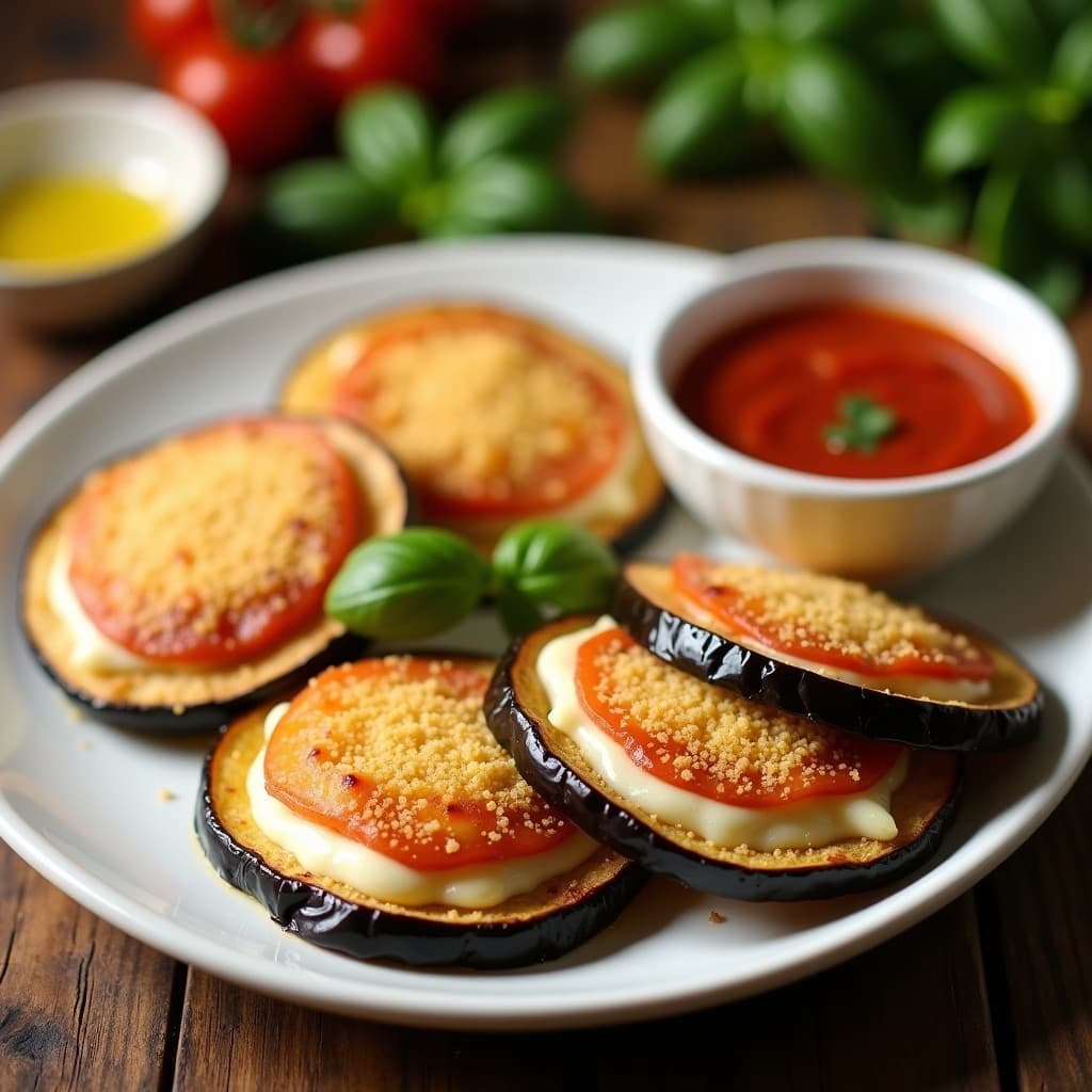Empanadillas de Berenjena Asada y Ricotta con Salsa de Tomate Casero: Receta Italiana en Airfryer